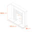 Adam 121.5 cm W Bio-Ethanol Fireplace with 6000 BTU