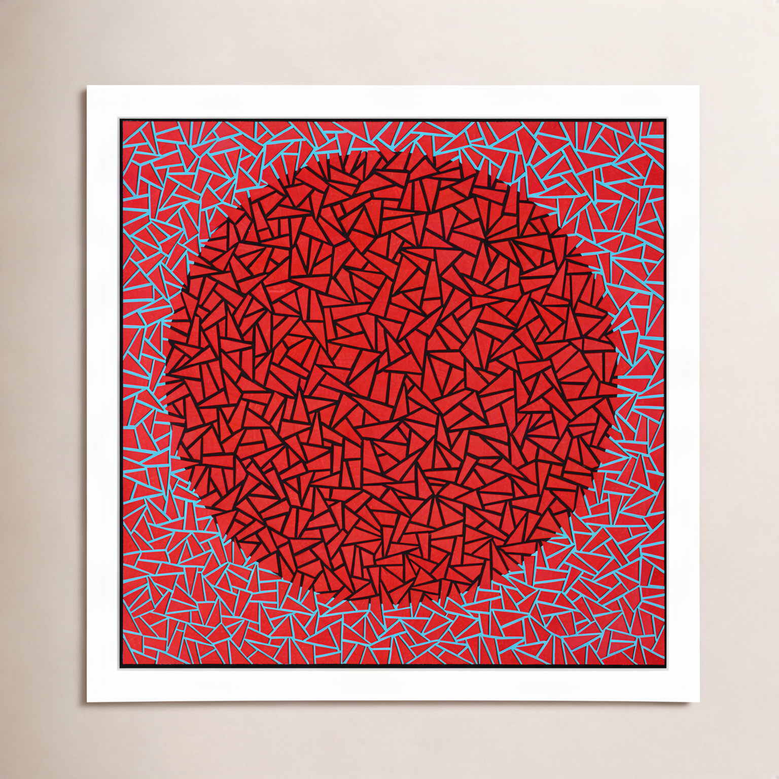 Gods Navel by Alex Dunn, White, 13" H x 13" W x 1" D