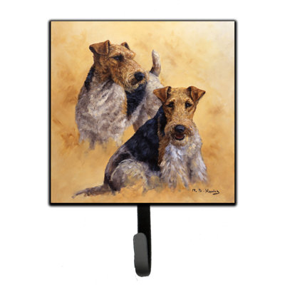 Organisateur de clés murales fox terriers par michael hareng avec crochets clés Margarid