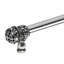 Juliane Grace 9 inches c.c. with 5/8 smooth center long pull small finial with 52 Swarovski Clear & Aurore Boreale Crystals in Gilded Mercury-1970879022-1970879023