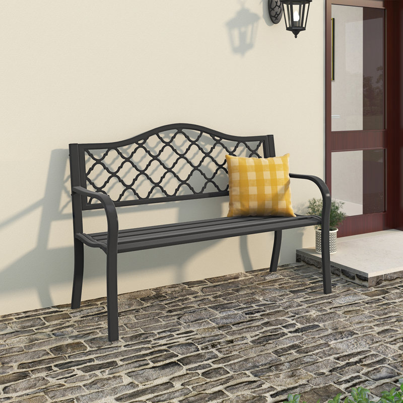 Banc de jardin en acier Faircloth