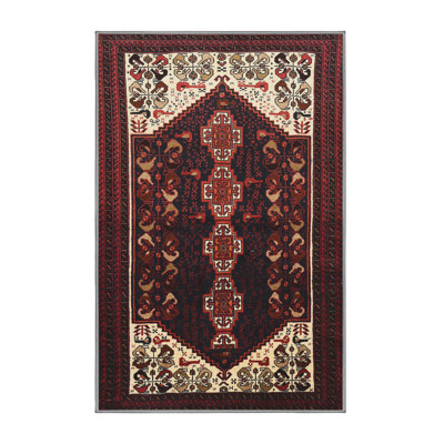 Tapis rouge à motif sud-ouest