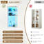 Vitrine avec 3 lumières colorées-413415214