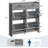 Freestanding Shoe Storage Cabinet, Engineered Wood with 4 Flip Drawers and 2 Top Drawers, Adjustable Interior Shelf, Entryway and Hallway Organization-2082376848