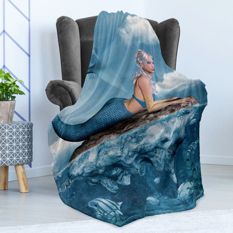 Hand Woven Throw Blanket, 70" W x 90" L