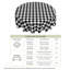 Nappe en polyester à carreaux noirs et lavable à la machine-749757677