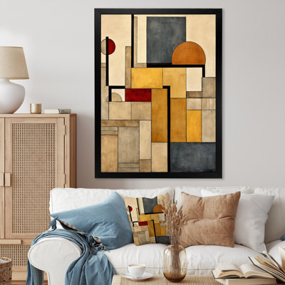 «Simplicity Of Beauty Vintage Abstract», reproduction d'art géométrique moderne