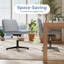 Chaise de bureau pivotante à jambes croisées avec siège extra-large, sans roulettes-1281403835