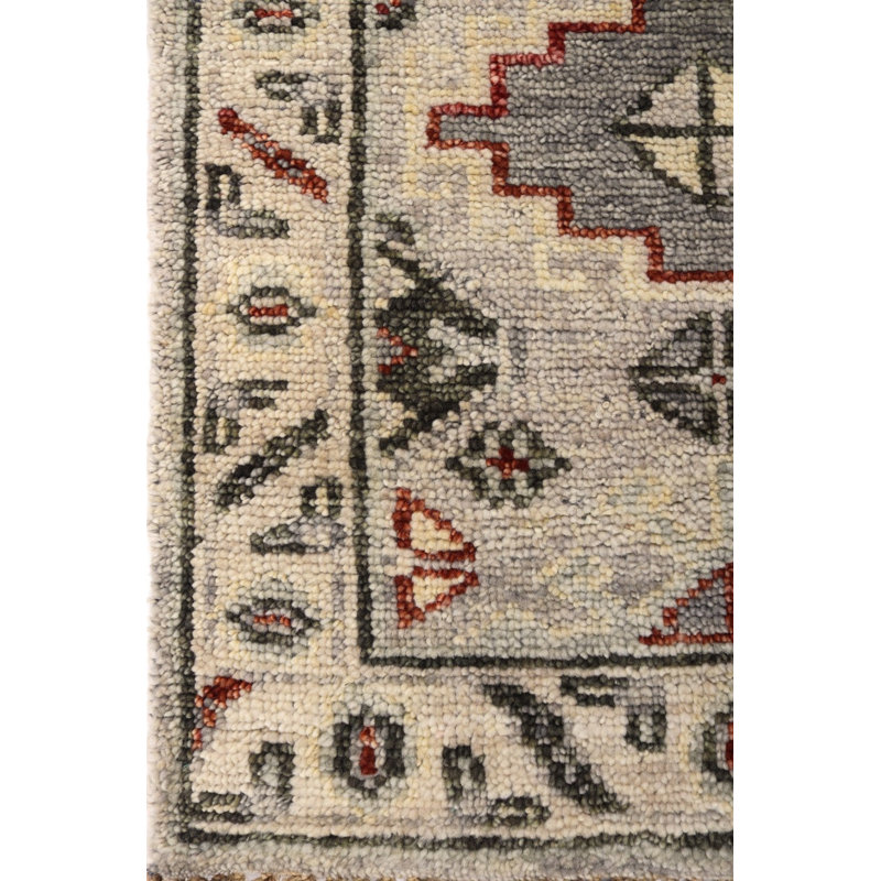 Oriental Area Rug in Gray