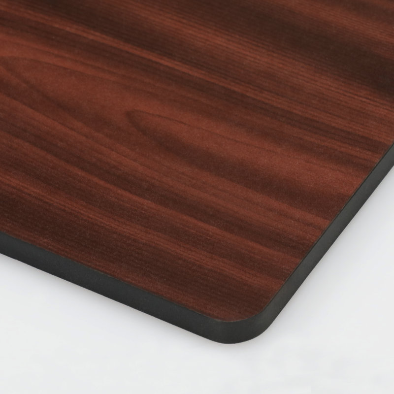 Ensemble de tables de bout avec rangement Yreka, Cerisier foncé, Noir