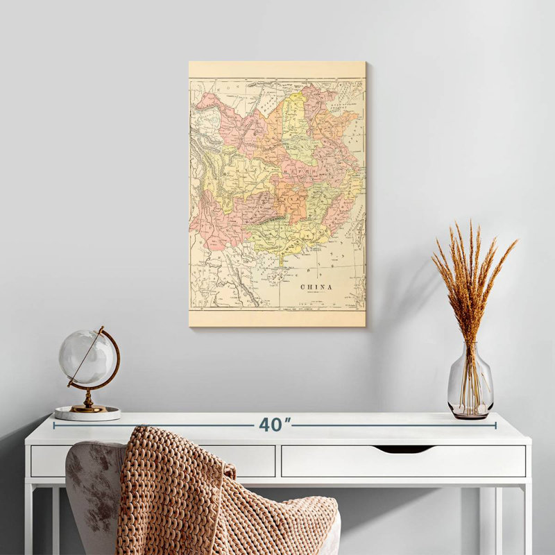 Carte Aliaz de la Chine, H 24 po x l 16 po