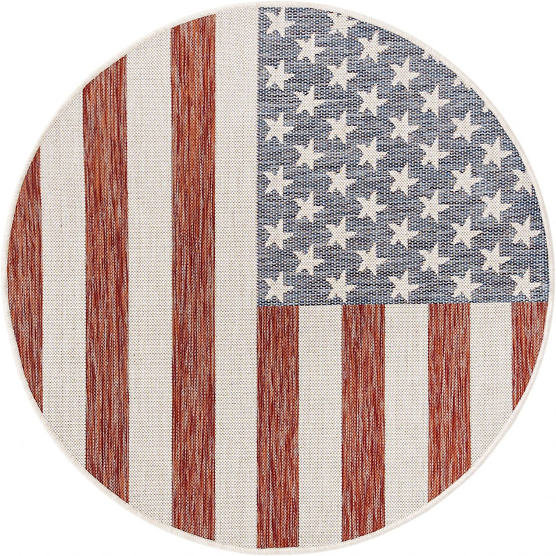 Jill Zarin Indoor/Outdoor Rug, Round 4'1"