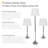 Modern Splendour 3-Piece Floor and Table Lamp Set