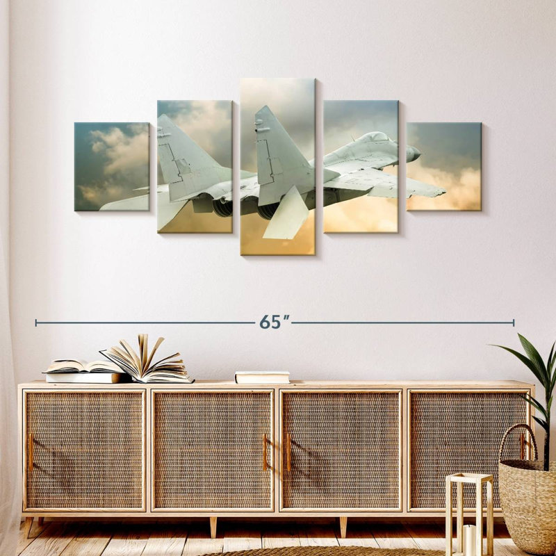 Military Aircraft, 24" H x 55" W