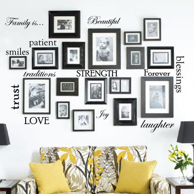 Text & Numbers Non-Wall Damaging Wall Decal