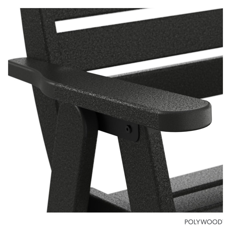 Chaise de comptoir POLYWOOD Nautical, Noir
