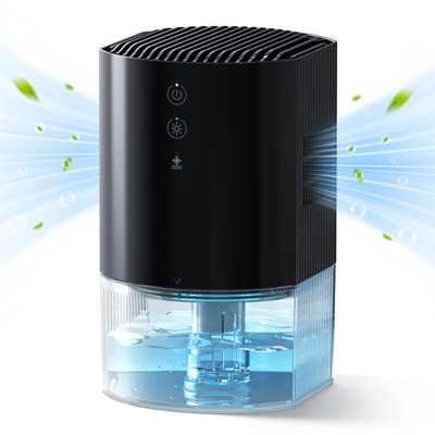Kloudic 37OZ Small Dehumidifier with Auto Shut Off, Auto Defrost, Colour-Changing Indicator & Washable Filter, Ultra-Quiet for Bathroom, Bedroom, Closet, RV