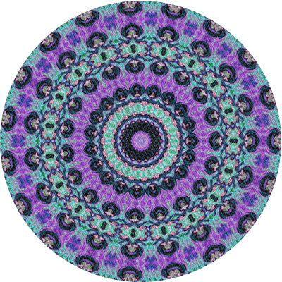 Tapis bleu/rose à tisser électrique