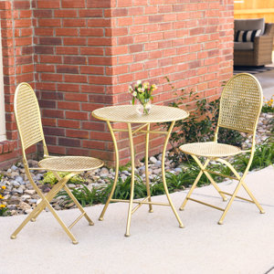 Round 2 - Person 24'' Long Bistro Set