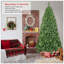 Arbre de Noël 6 pi avec fil mémoire, 760 branches articulées, installation facile pour un décor festif intérieur des Fêtes