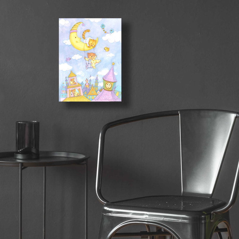 Moon Swing »par Viv Eisner, acrylique, H 16 po x l 12 po x P 0,13 po