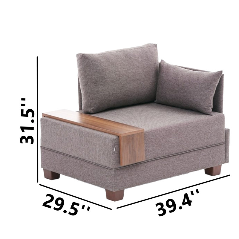 Polyester et coton Nane 39,37, Brun