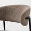 Chaise rembourrée avec pieds en métal-1586868575