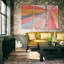 A Premium «Geometric Burst», impression multi-pièces sur toile-1688455697
