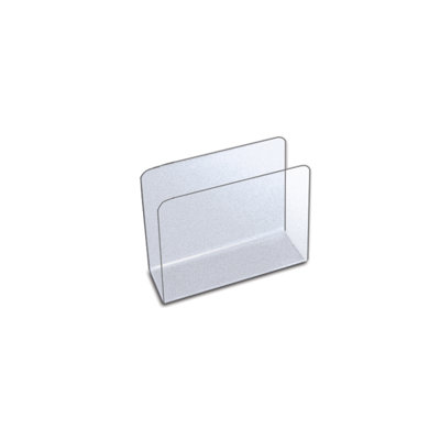 Clear Acrylic Desk File Holder- Small, 4-Pack
