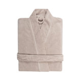 Cool 100% Cotton Terry Cloth Above Knee Bathrobe with Pockets