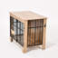 85 cm Dog Crate Furniture, Double Door Dog Cage with Welcome Sign & Side Hook for Small & Medium Dogs-886049654