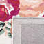 Tapis floral rose / rouge / ivoire en laine / coton touffeté à la main Delmarie-555594208