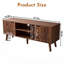 Meuble télé moderne du milieu du siècle, console de rangement pour téléviseurs jusqu'à 48 pouces (122 cm), pour salon ou chambre à coucher.