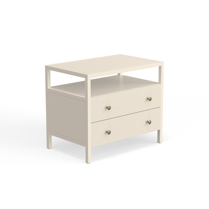 Table de chevet 27,6 po Jennette, White