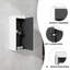 12" Bathroom Side Cabinet With Soft Close Doors - Modern Wall Mounted Design-2028337347