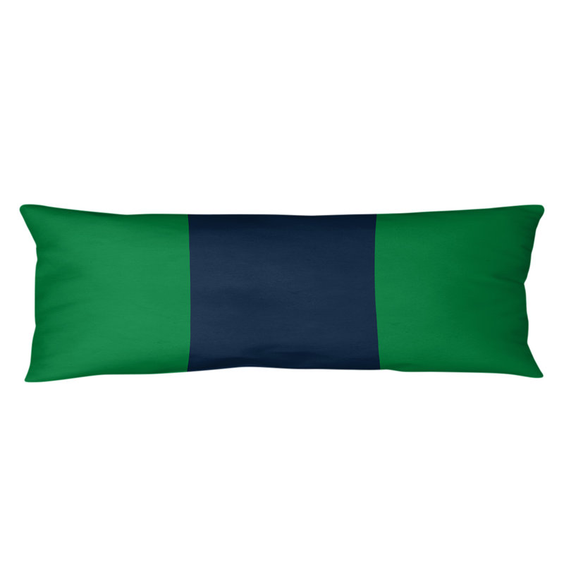 Polyester Medium Pillow, Green/Blue Middle, South Bend 
