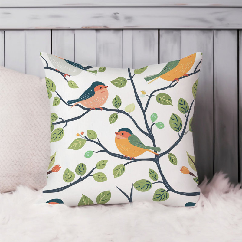 Animals Birds Pattern IX Cottage, 20"H x 20"W