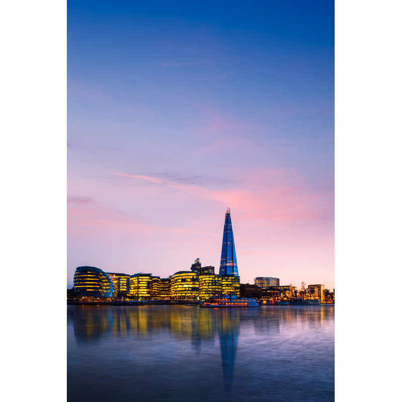 Giroux Panoramic View Of London - Wrapped Canvas Print, 46cm H x 30cm W x 3.8cm D
