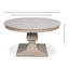 Kelso Equestrian Round Oak Pedestal Dining Table-1681863547-1681863549