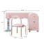 Meuble-lavabo moderne 62,99 "et commode avec tabouret de maquillage