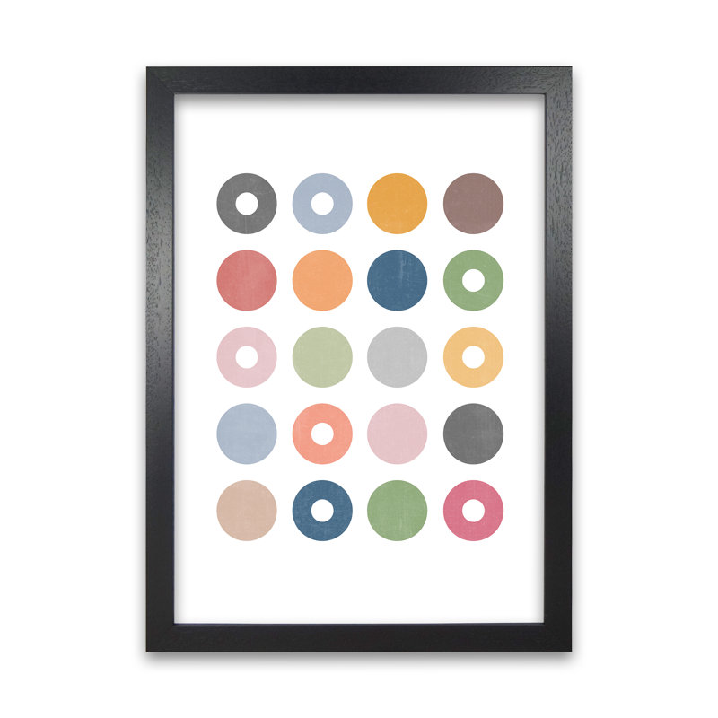 Scandinavian Art B 1 Piece Wall Art, 59cm H x 42cm W x 3cm D, Black Frame