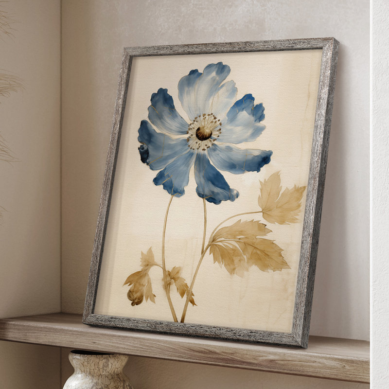 Impression encadrée FLORAL Series LXI - bois massif, H 21 po x l 17 po