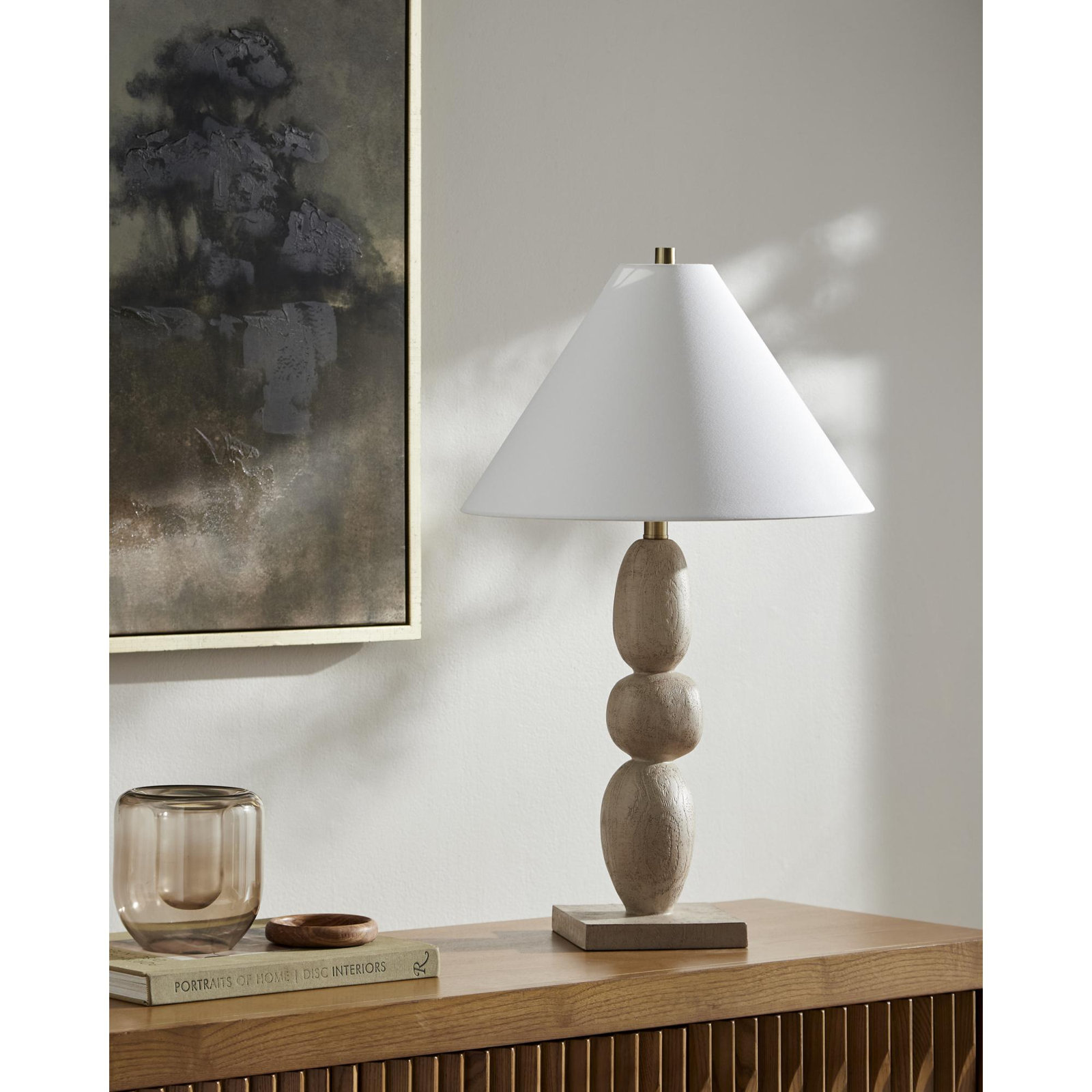 Table Lamp, Gray