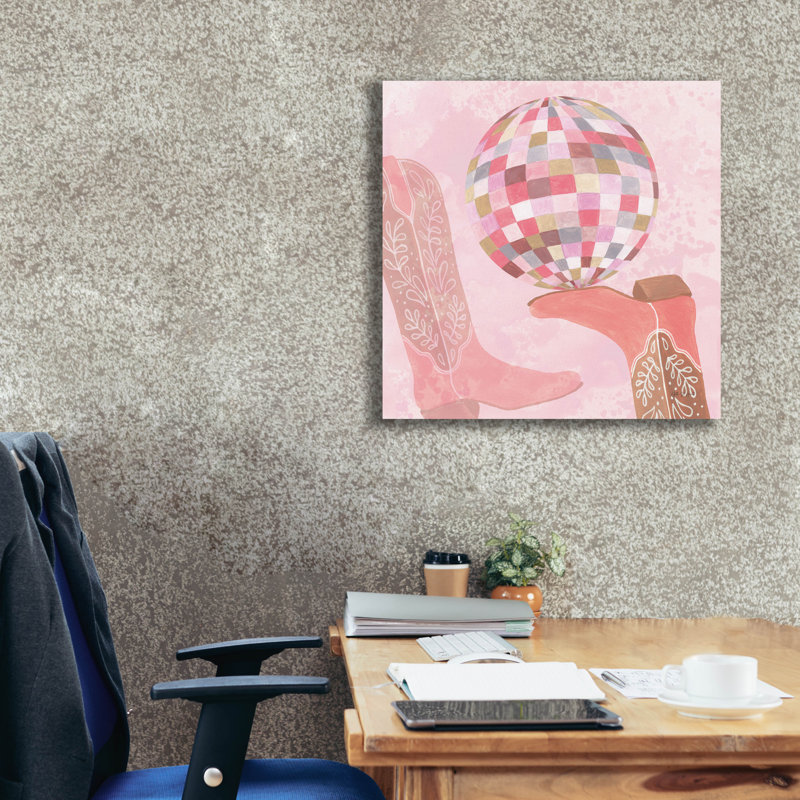 "Epo Graffiti" Disco Cowgirl 4 "par Yvette St. Amant, art mural sur toile, H 26 po x l 26 po x P 1,5 po