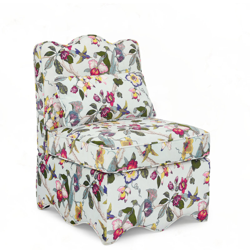 Flannel single dining chair with soft seat