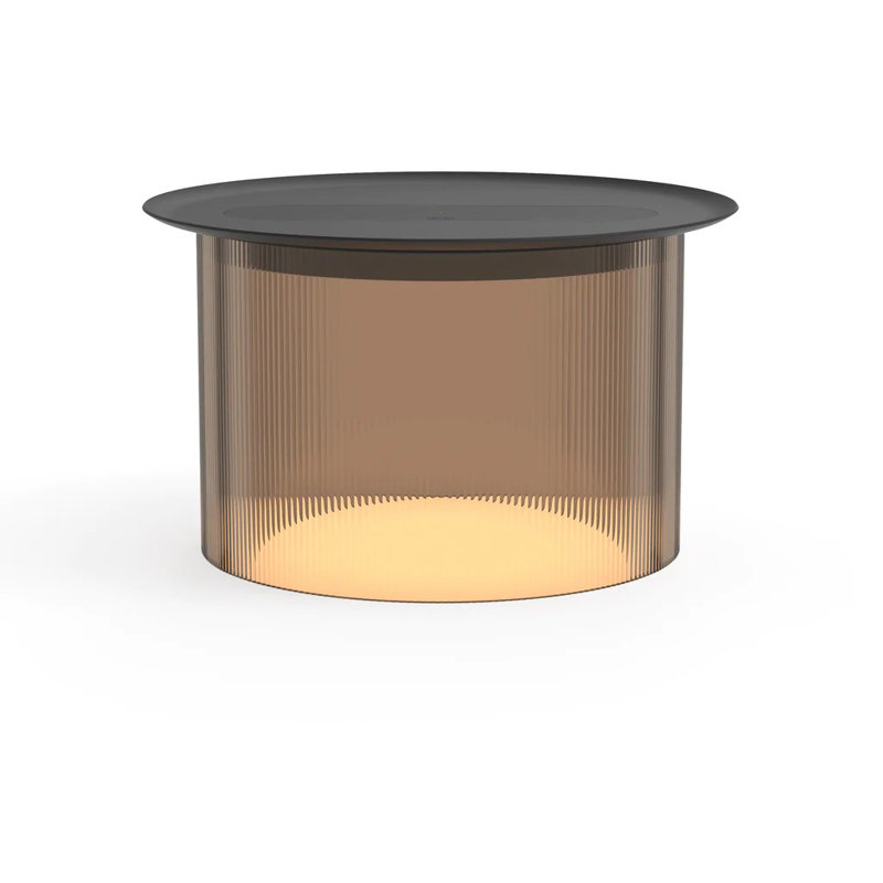 Carousel Table, Black, 6.9" H X 12" W X 12" D, Bronze
