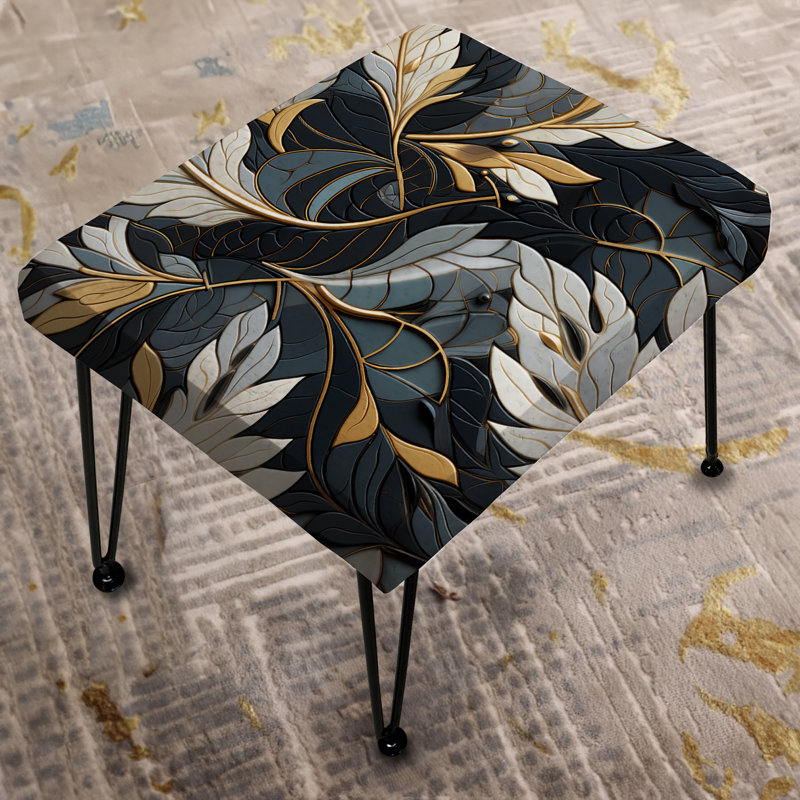 Tribal Essence Marble Motif II - Repose-pieds rectangulaire en marbre