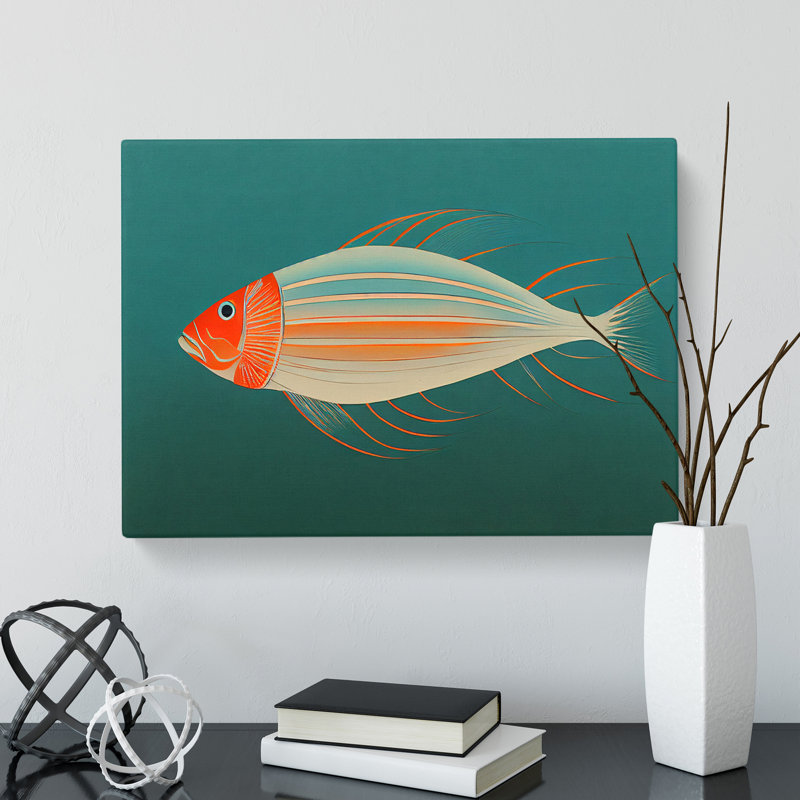 Fish Portrait Vol.2 - Wrapped Canvas, 35cm H x 50cm W x 3cm D