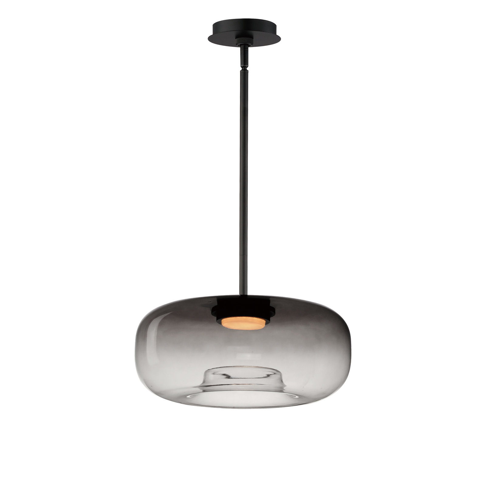 Daysy Single Light Glass Steel Dimmable Pendant
