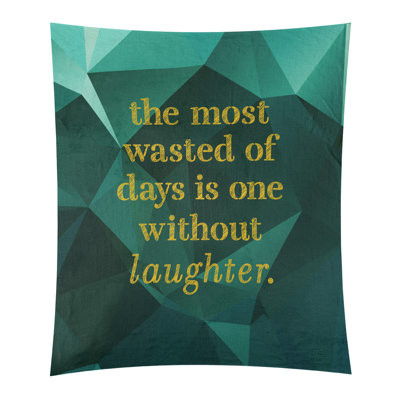 Tapisserie en polyester en faux gemme de rire